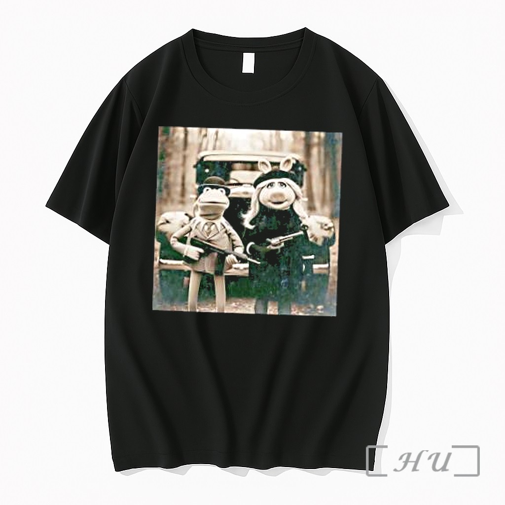 Officials The Muppets Kermit The Frog Miss Piggy Premium T Shirts Sweater Hoodie
