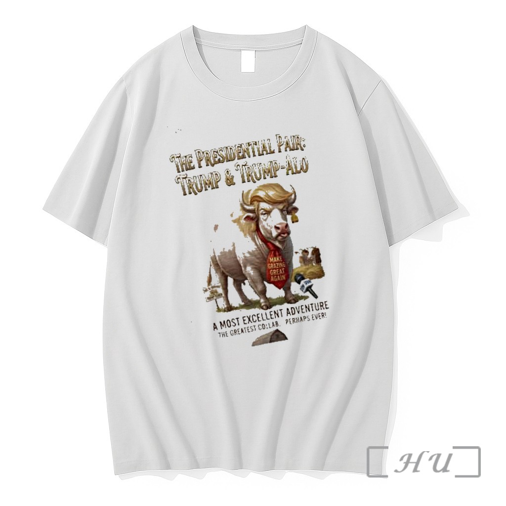 Officials The Presidential Pair Trump Trump Alo Cow Span A Most Excellent Adventure Premium T Shirts Sweater Hoodie