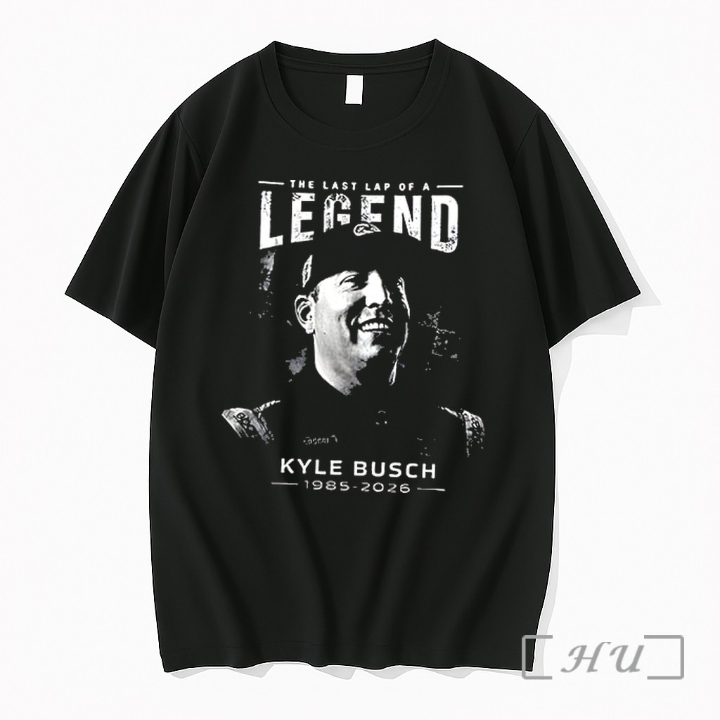 Officials The Last Lap Of A Legend Kyle Busch 1985 2026 Forever Full Throttle Signature Premium T Shirts Sweater Hoodie