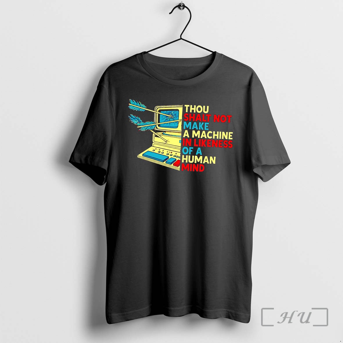 Officials Thou Shalt Not Make A Machine In Likeness Of A Human Mind Computer Tee Premium T Shirts Sweater Hoodie