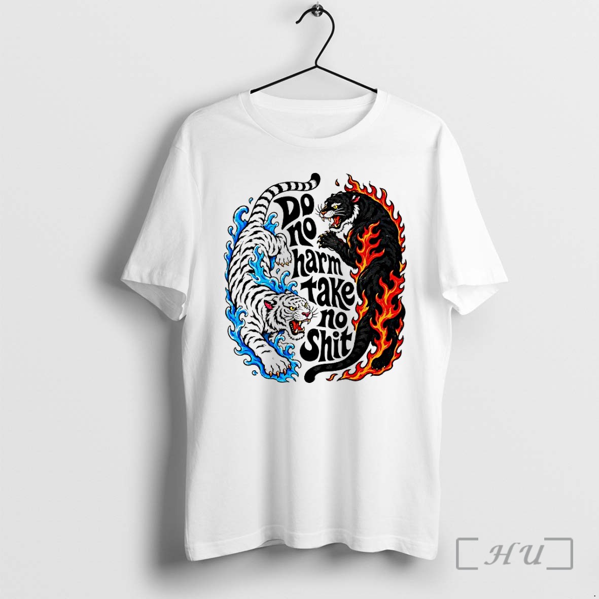 Officials Tiger Do No Harm Take No Shit Black And White Premium T Shirts Sweater Hoodie