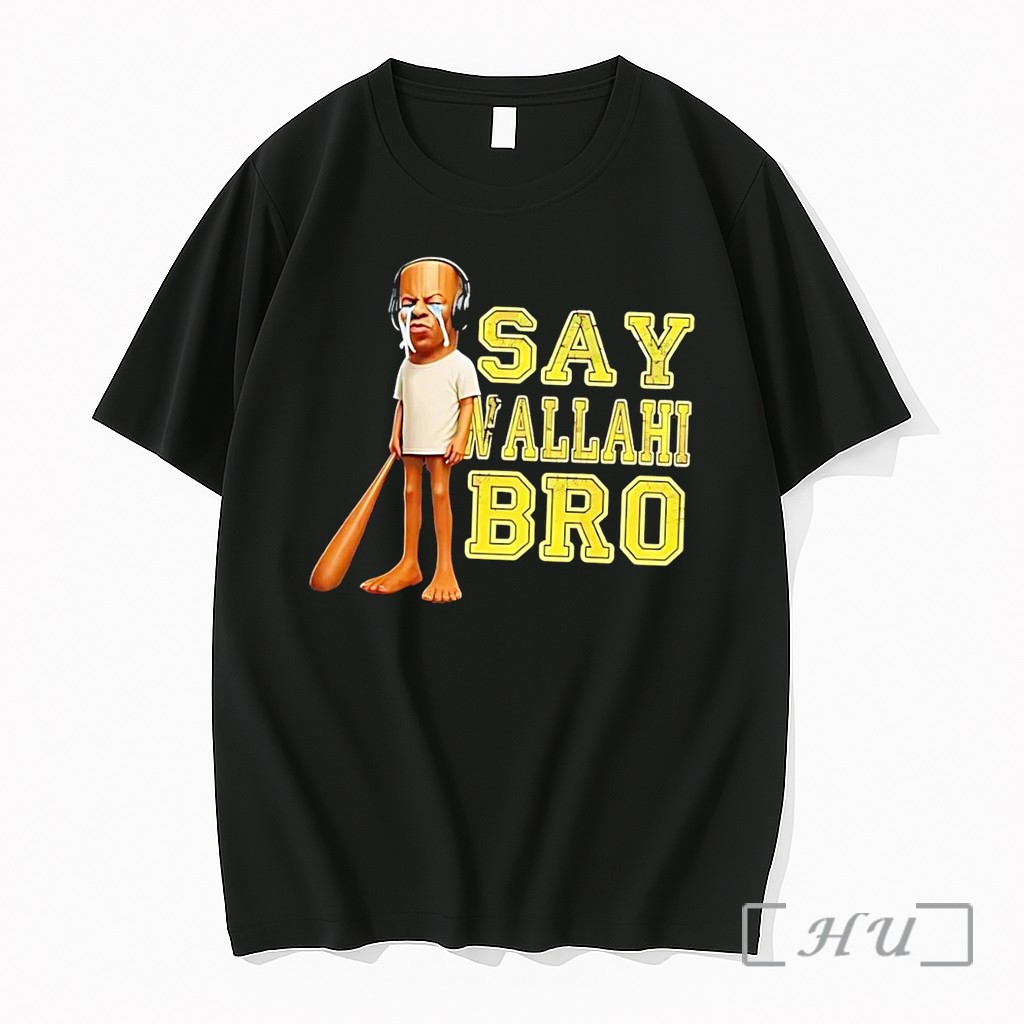 Officials Tyler The Creator Crying Say Wallahi Bro Baseball Bat Black Premium T Shirts Sweater Hoodie