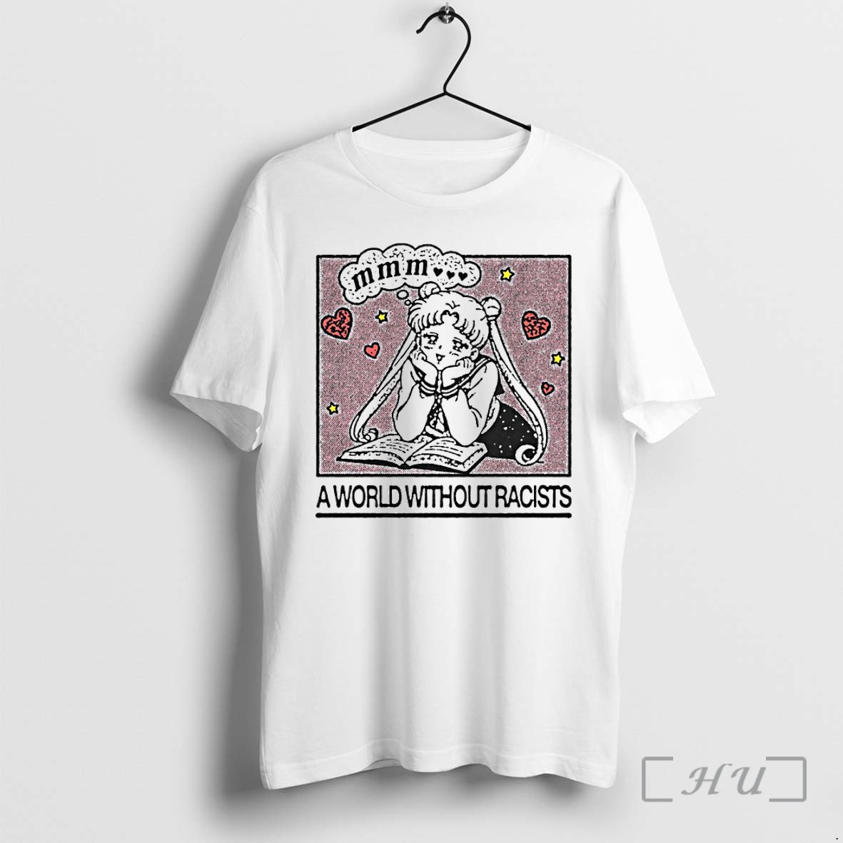 Officials Usagi Tsukino Sailor Moon A World Without Racists Premium T Shirts Sweater Hoodie