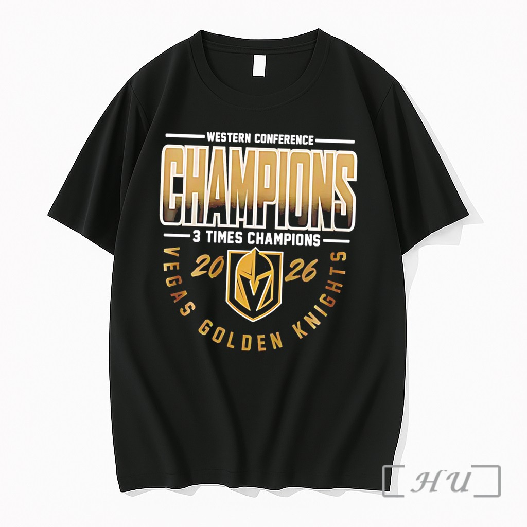 Officials Vegas Golden Knights Western Conference Champions 3 Times Champions Tee Premium T Shirts Sweater Hoodie