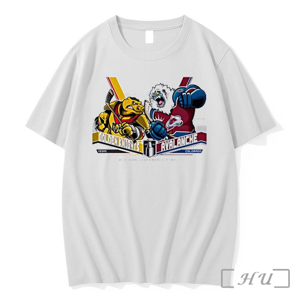 Officials Vegas Golden Knights Vs Colorado Avalanche Western Conference Finals 2026 Hockey Mascot Premium T Shirts Sweater Hoodie