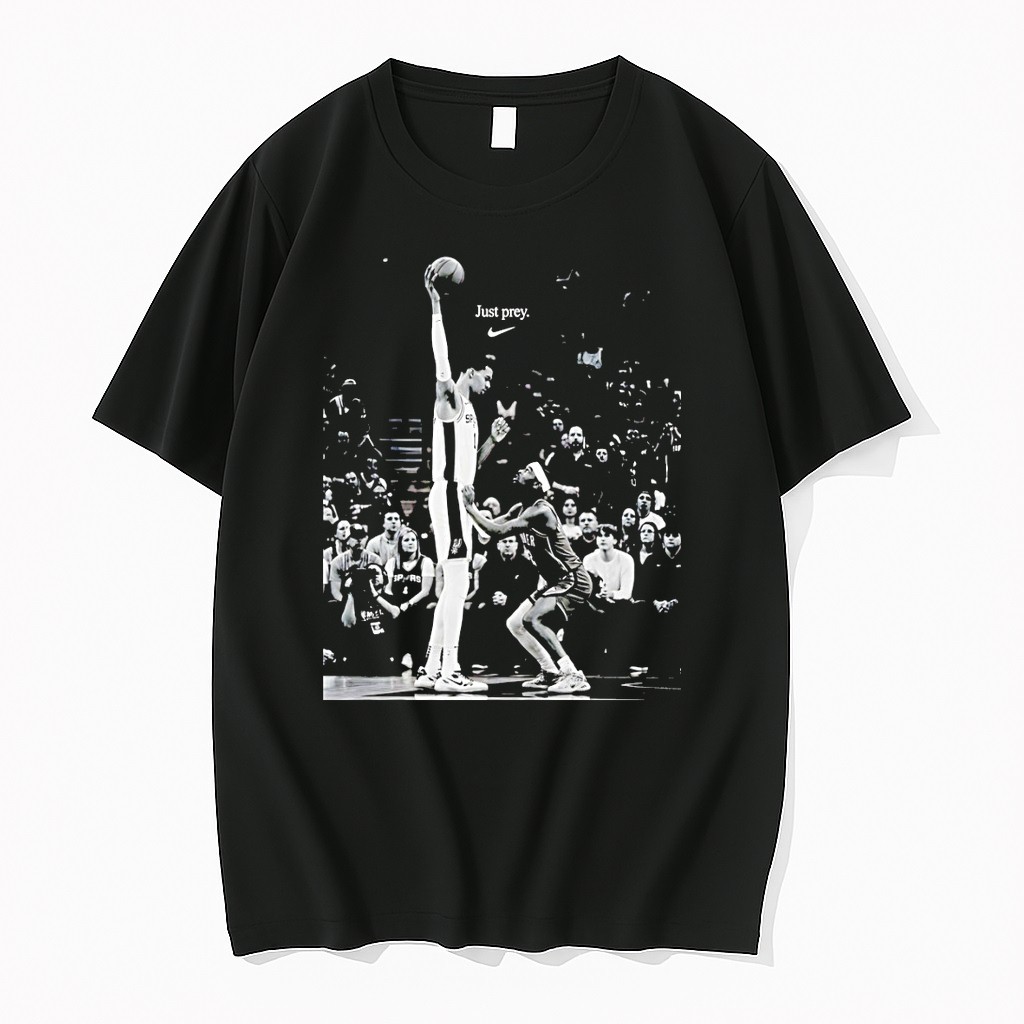Officials Victor Wembanyama Shai Gilgeous Alexander Basketball Just Prey Nike Logo Premium T Shirt Sweatshirt Hoodie