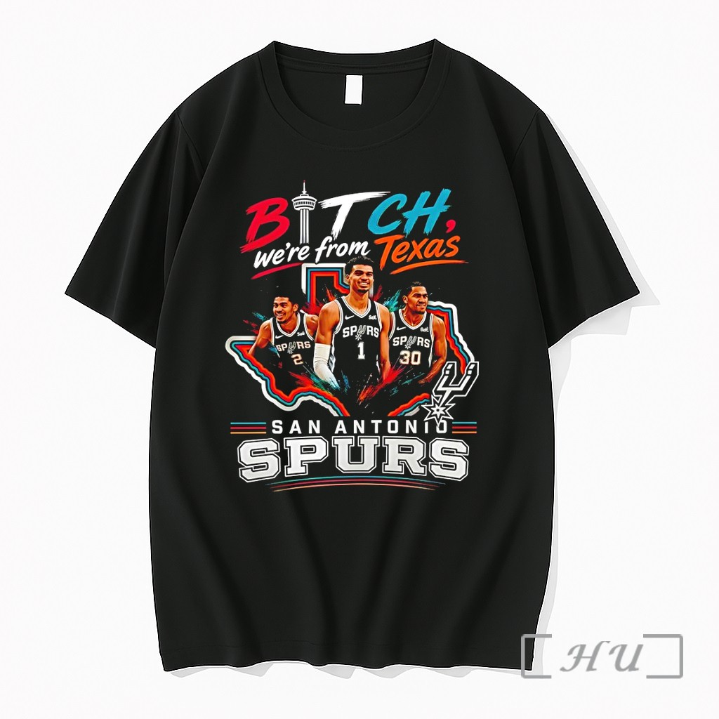 Officials Victor Wembanyama Bitch Were From Texas San Antonio Spurs Basketball Nba 2026 Premium T Shirts Sweater Hoodie