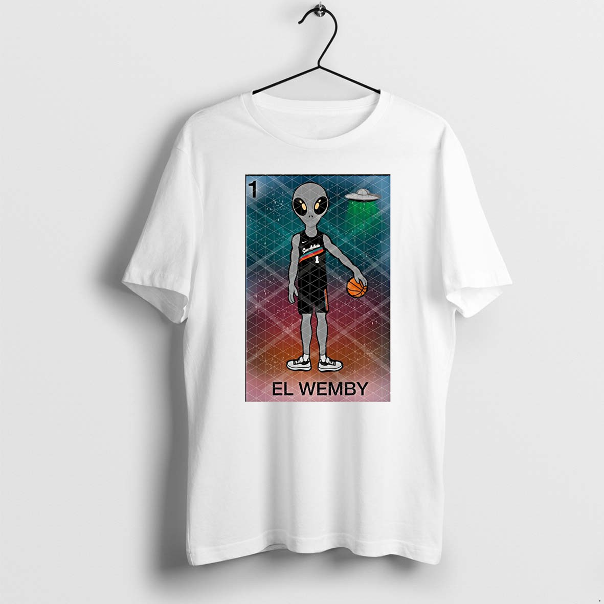 Officials Victor Wembanyama X Alien Ufo El Wemby San Antonio Spurs Basketball 2026 Premium T Shirt Sweatshirt Hoodie