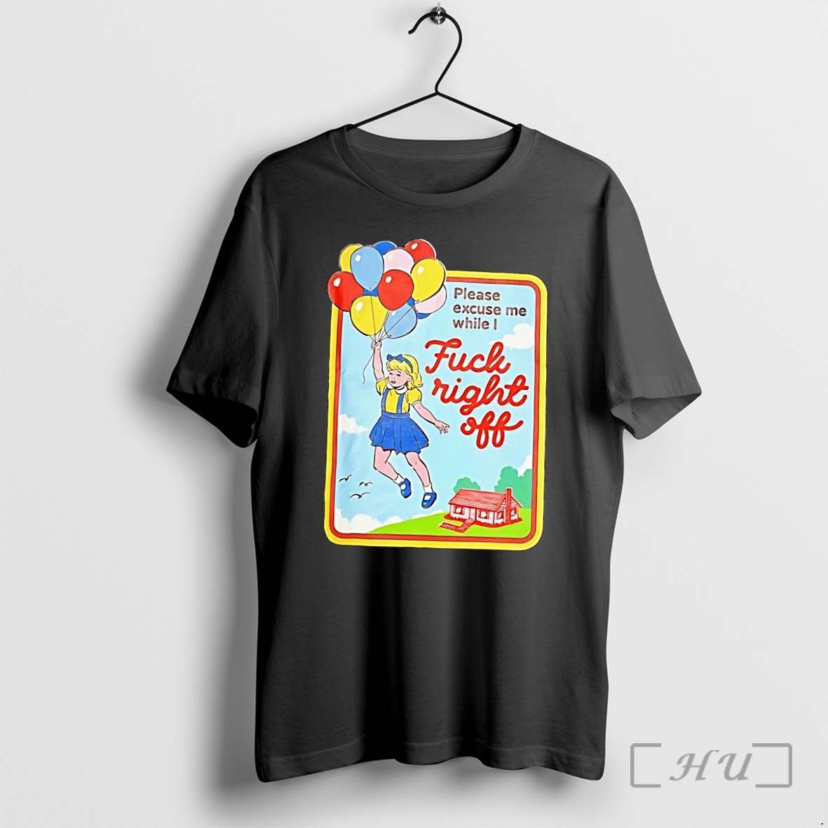 Officials Vintage Please Excuse Me While I Fuck Right Off Girl Balloons Sarcastic Funny Attitude 2026 Edition Black Premium T Shirts Sweater Hoodie