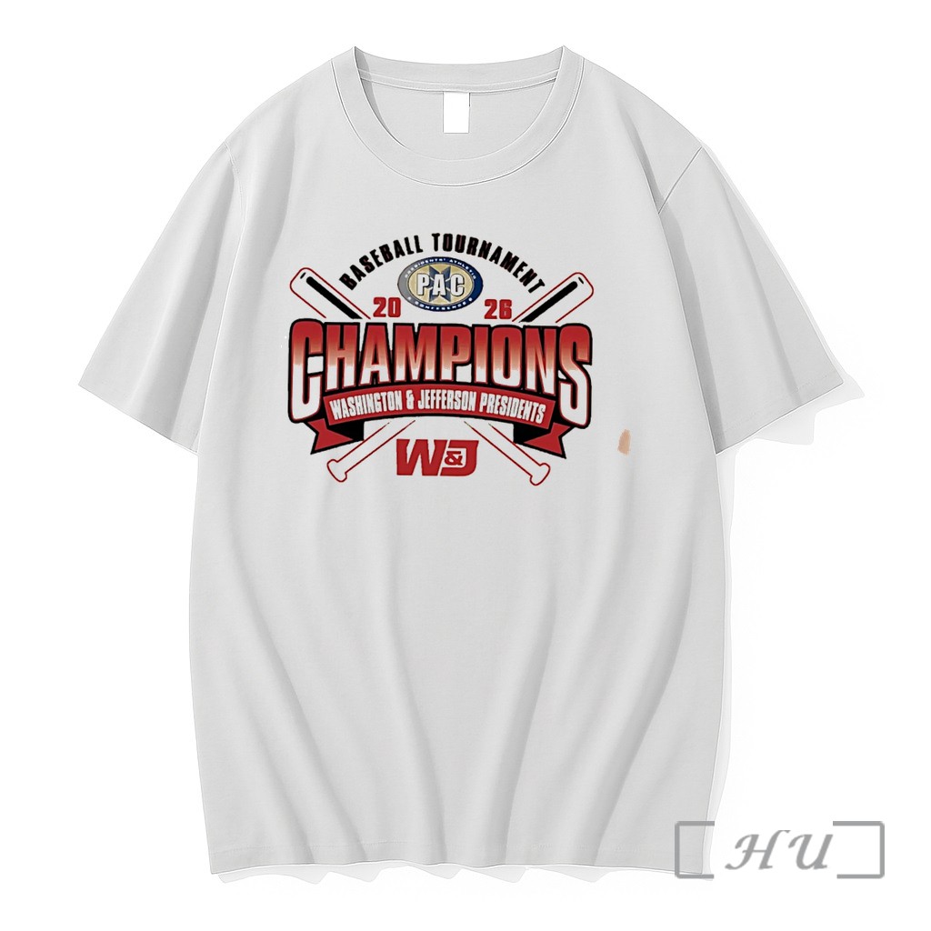 Officials Washington Jefferson Presidents 2026 Baseball Pac Conference Champions Tee Premium T Shirts Sweater Hoodie