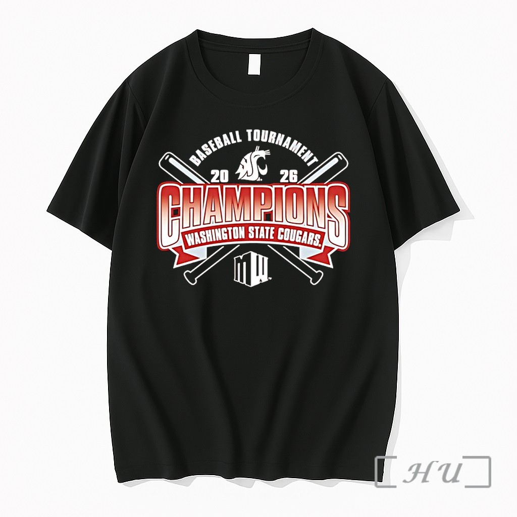 Officials Washington State Cougars 2026 Mountain West Baseball Tournament Champions Premium T Shirts Sweater Hoodie