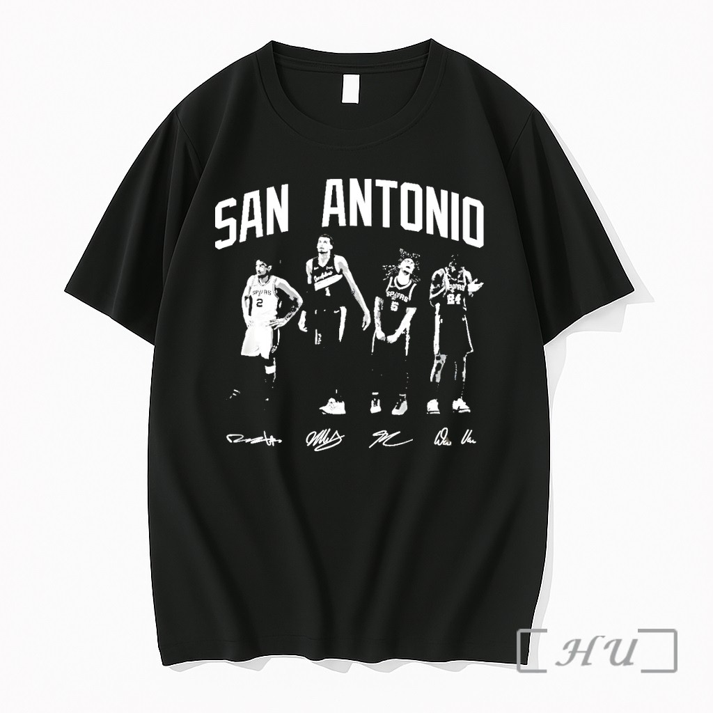 Officials Wembanyama Dylan Harper Castle San Antonio Spurs Basketball Signatures Premium T Shirts Sweater Hoodie