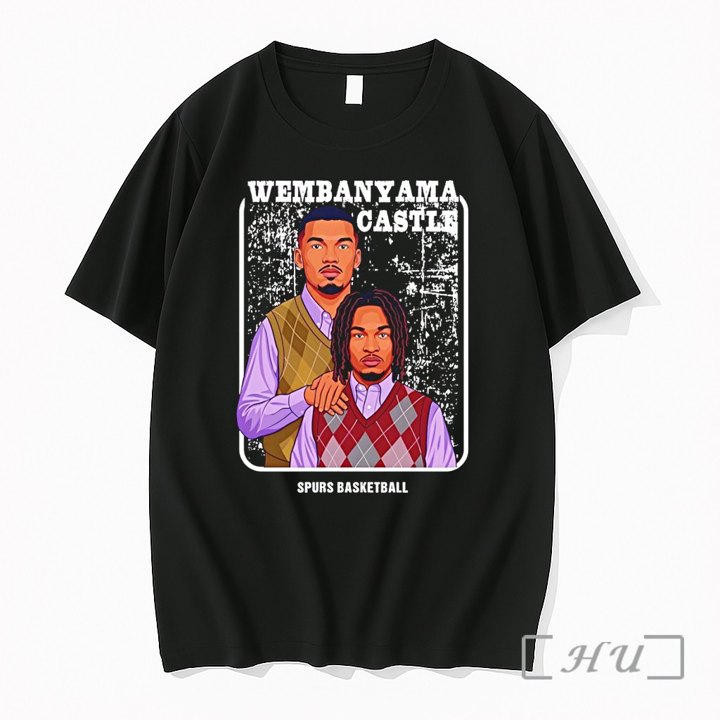 Officials Wembanyama And Castle Step Brothers San Antonio Spurs Basketball Vintage Nba 2026 Premium T Shirts Sweater Hoodie
