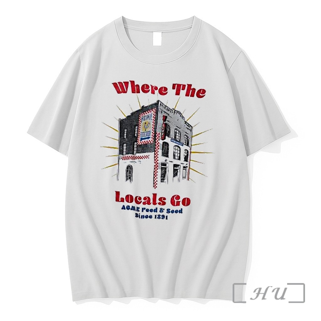 Officials Where The Locals Go Acme Feed Seed Since 1891 Building Rooster Premium T Shirts Sweater Hoodie