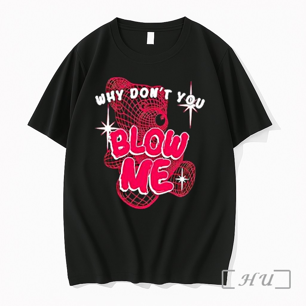 Officials Why Dont You Blow Me Pink Wireframe Teddy Bear Premium T Shirts Sweater Hoodie