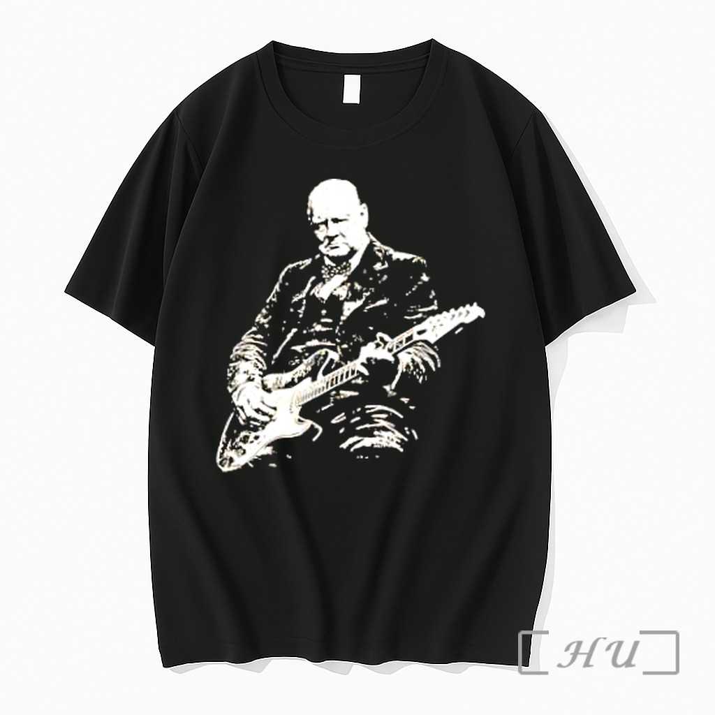 Officials Winston Churchill Prime Minister United Kingdom Playing Electric Guitar Music Premium T Shirts Sweater Hoodie