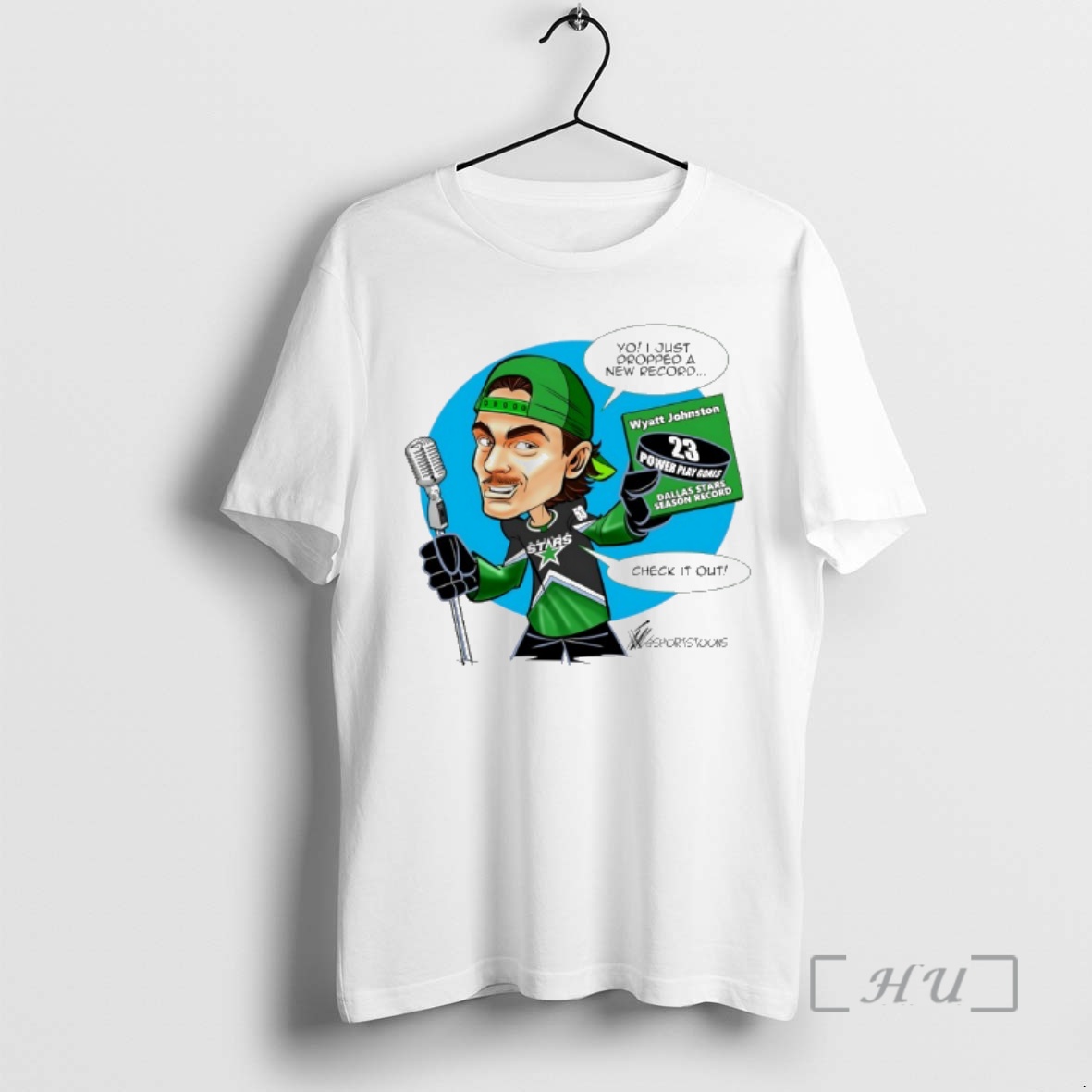 Officials Wyatt Johnston Dallas Stars 23 Power Play Goals Premium T Shirts Sweater Hoodie