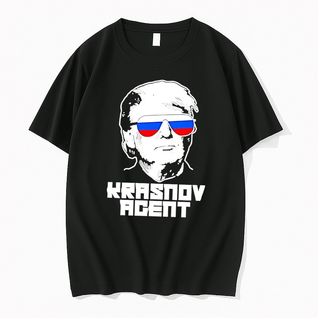 Original Agent Krasnov Donald Trump Black Tshirts