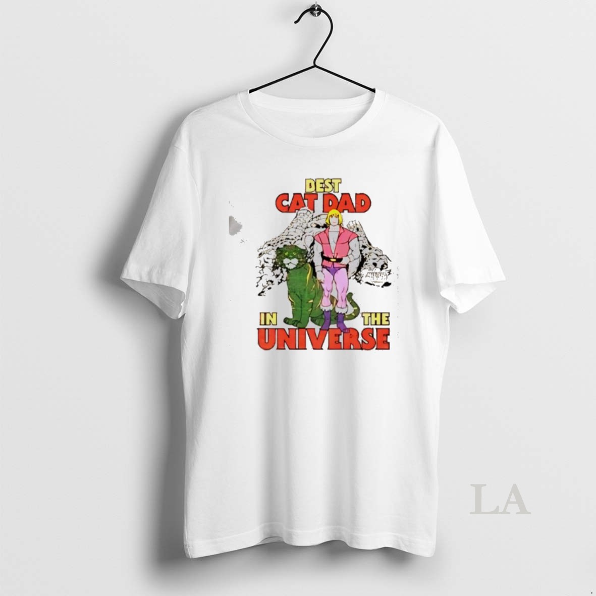 Original Best Cat Dad In The Universe He Man Battle Cat Shirt