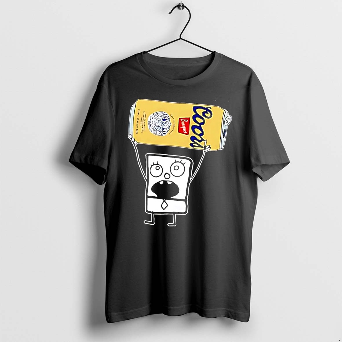 Original Blocky Character Coors Banquet 355ml 5 Alc Vol Golden Colorado Estd 1873 Refreshing Black Tshirts