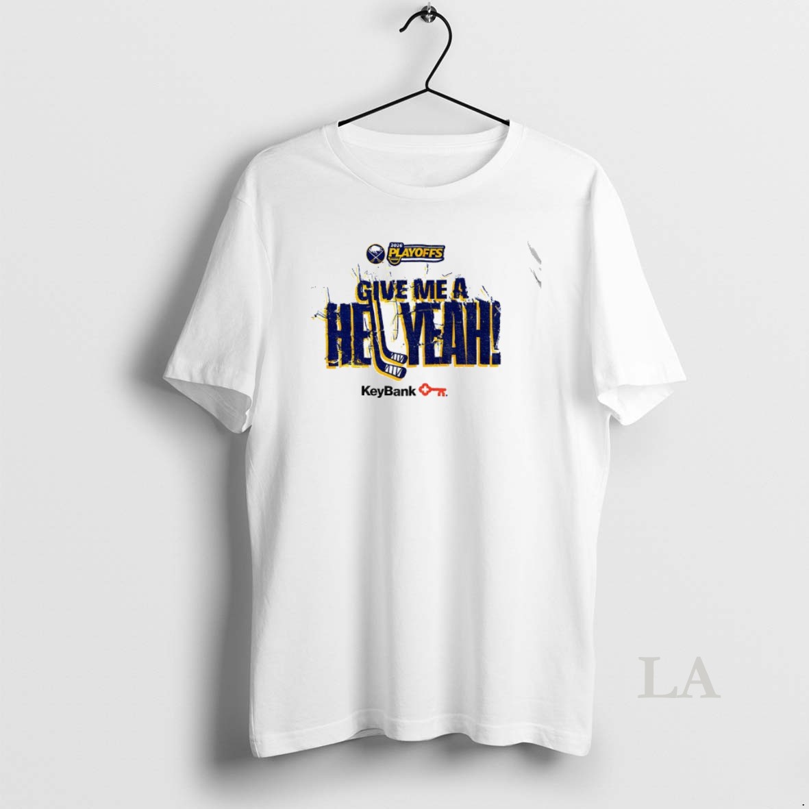 Original Buffalo Sabres Hockey Give Me A Hell Yeah Keybank 2026 Playoffs Shirt