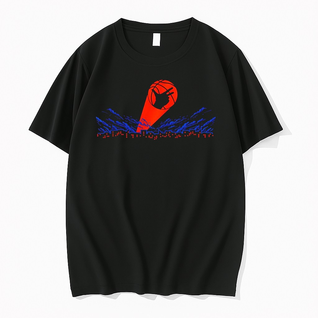Original Captain Clutch X New York Knicks Basketball Hand Signals City Skyline Logo Tshirts