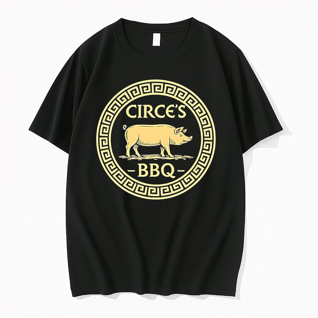 Original Circes Bbq Greek Mythology Pig Tshirts