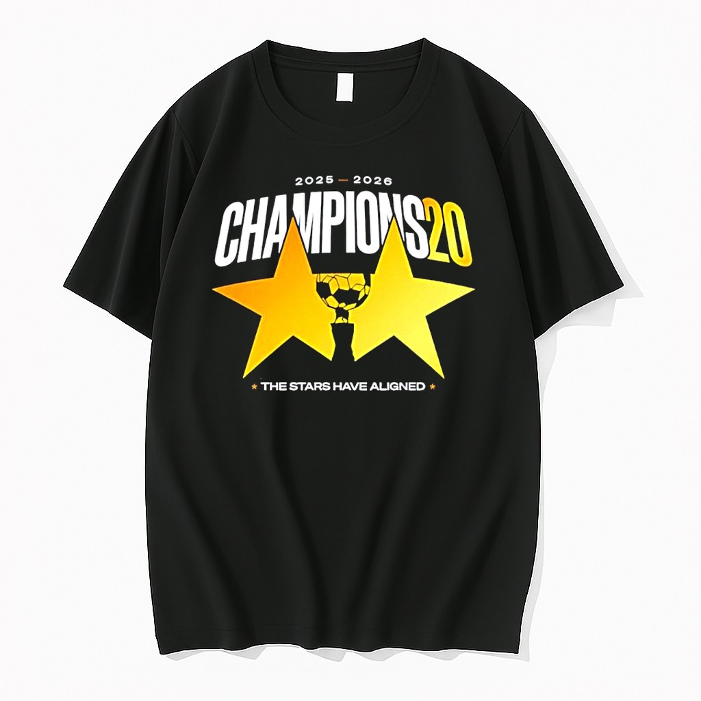 Original Club Brugge Kv 2025 2026 Champions 20 The Stars Have Aligned Tshirts
