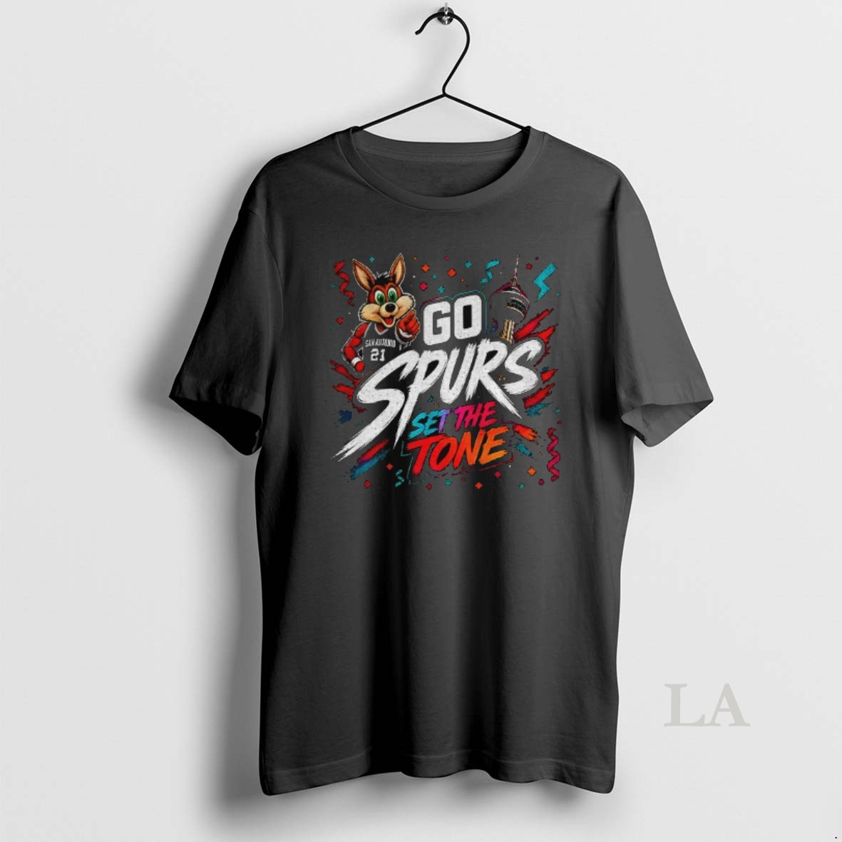 Original Coyote San Antonio Spurs Basketball Go Spurs Go Set The Tone 2026 Shirt