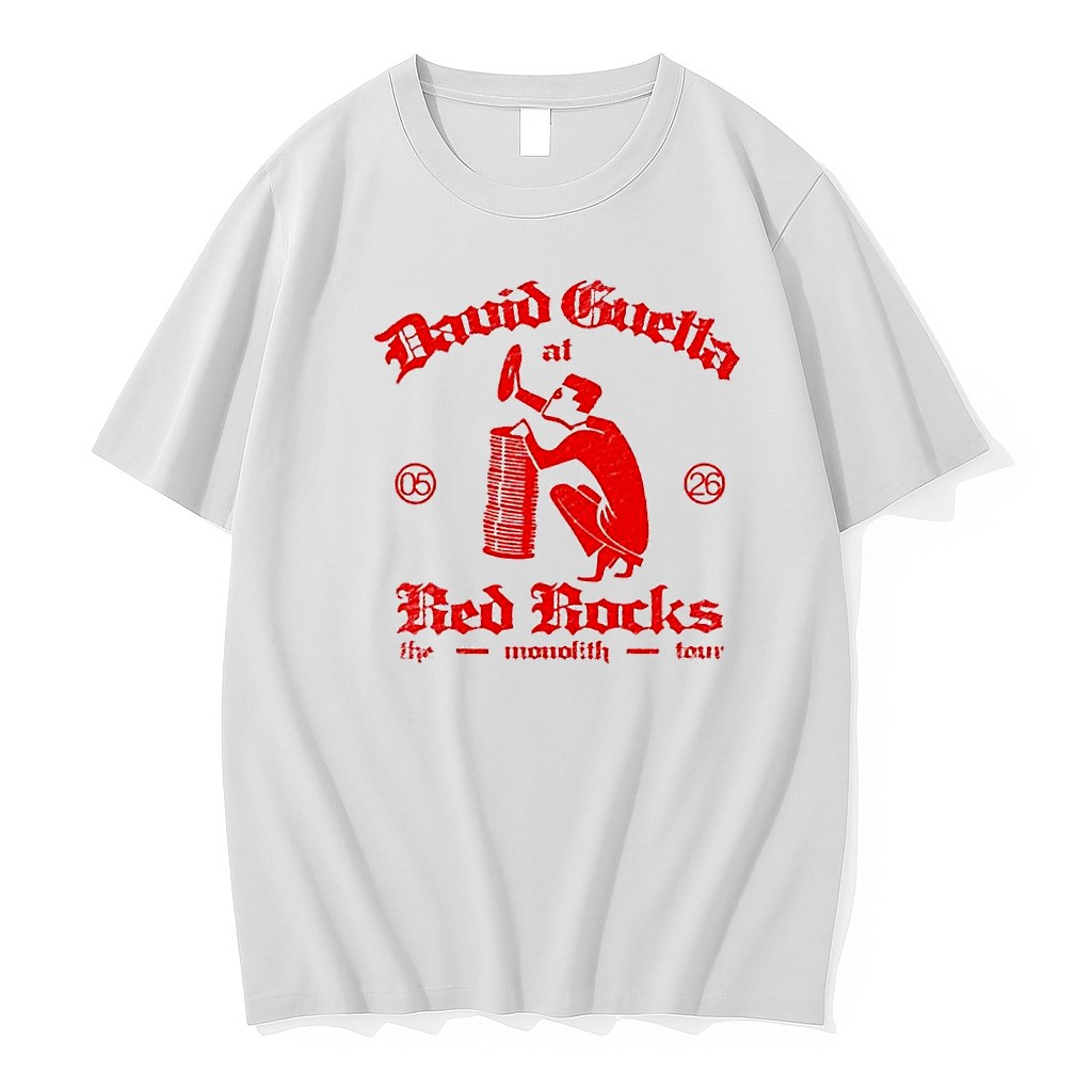 Original David Guetta At Red Rocks The Monolith Tour May 26 Tshirts