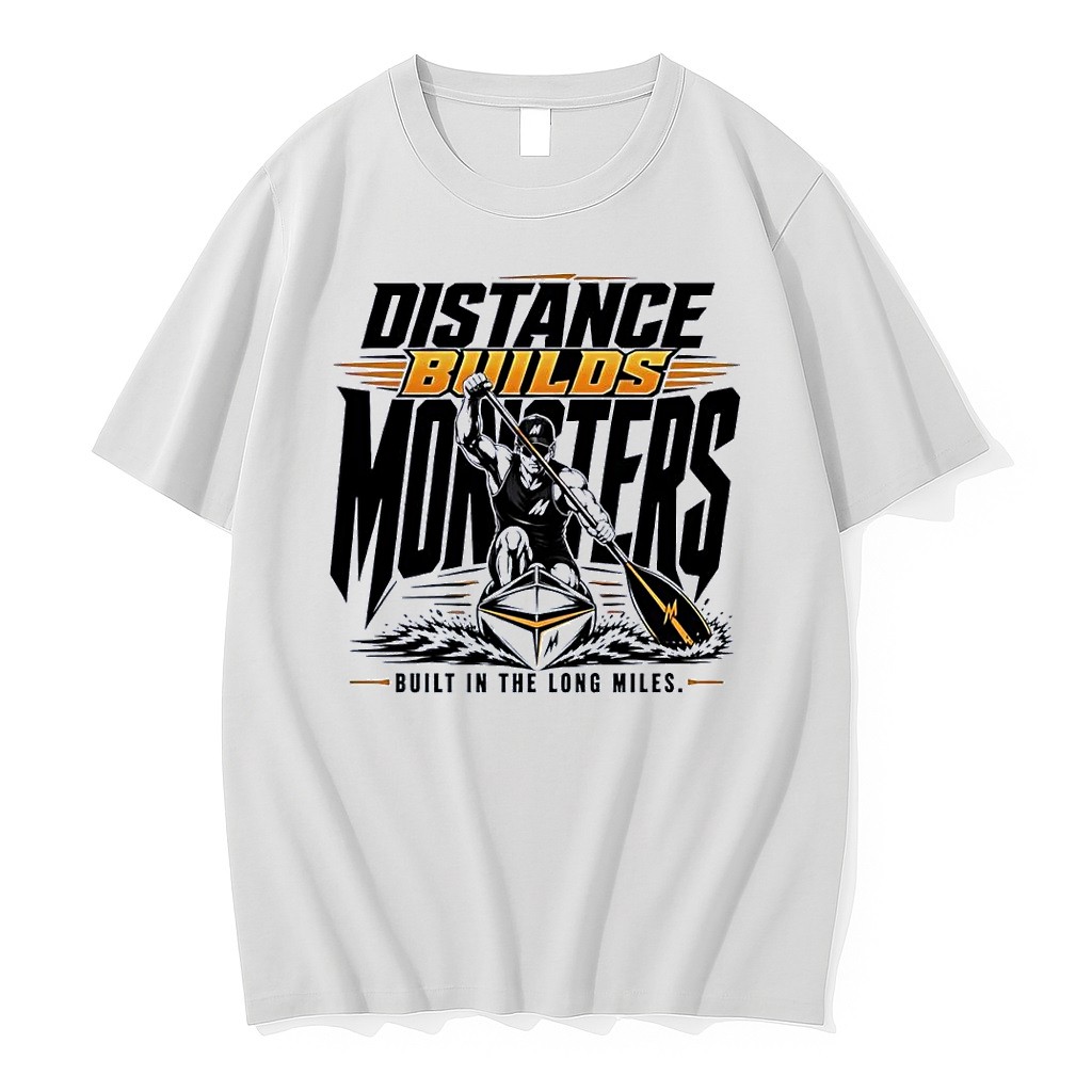 Original Distance Builds Monsters Paddling Kayaking Athlete M Logo Built In The Long Miles 2026 Race Prep White Tshirts