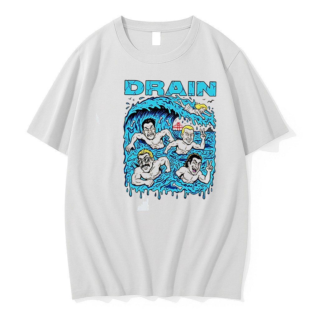 Original Drain Band Butthole Surfers Caricature Tee Tshirts