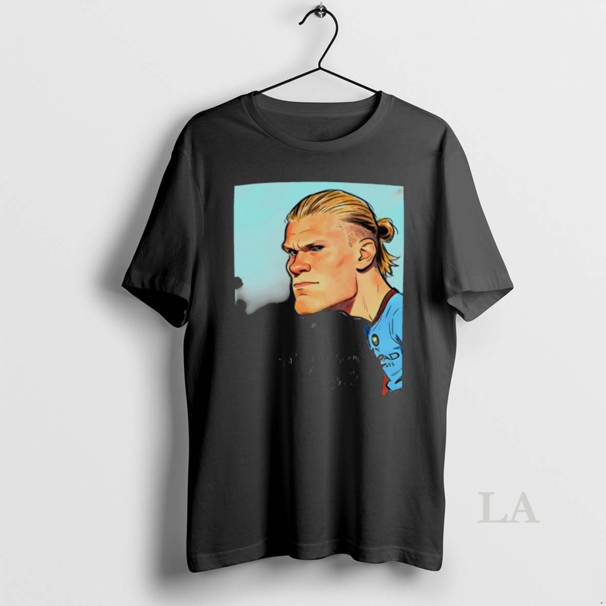 Original Erling Haaland Cartoon Manchester City Football Stay Humble Eh Shirt