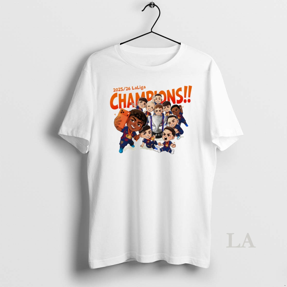 Original Fc Barcelona Chibi Cartoon 2025 2026 Champions Shirt
