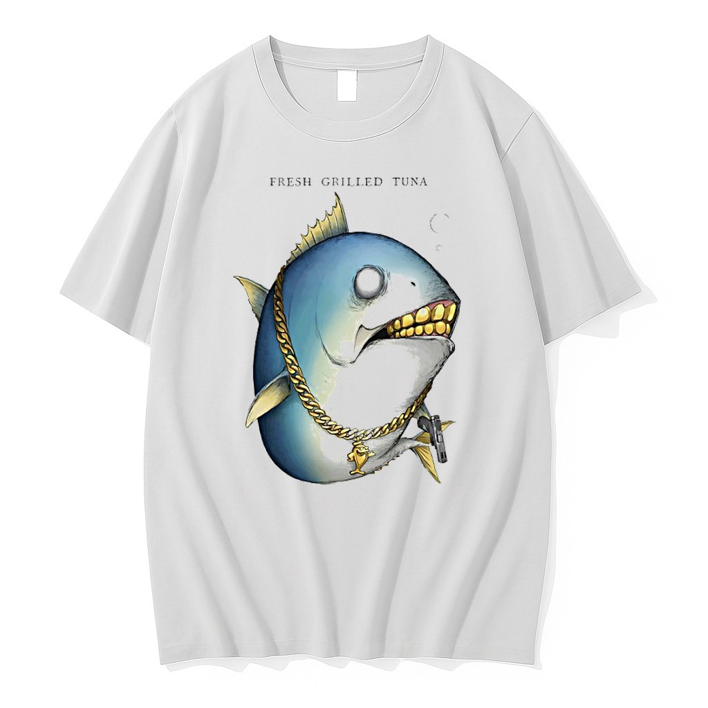Original Fish Gun Fresh Grilled Tuna Gangster Tshirts