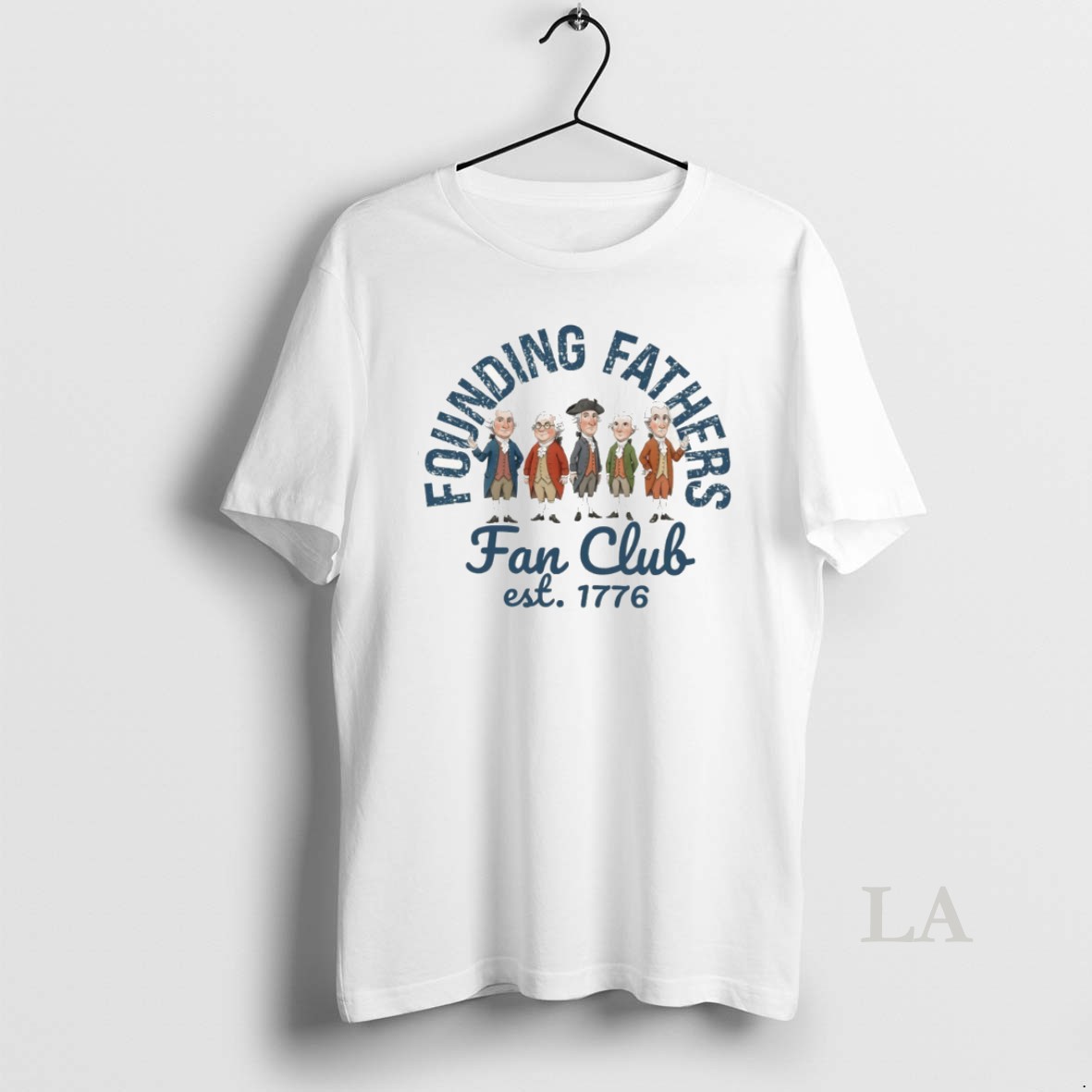 Original Founding Fathers Fan Club Patriotic Usa 250th Anniversary Independence Day Shirt
