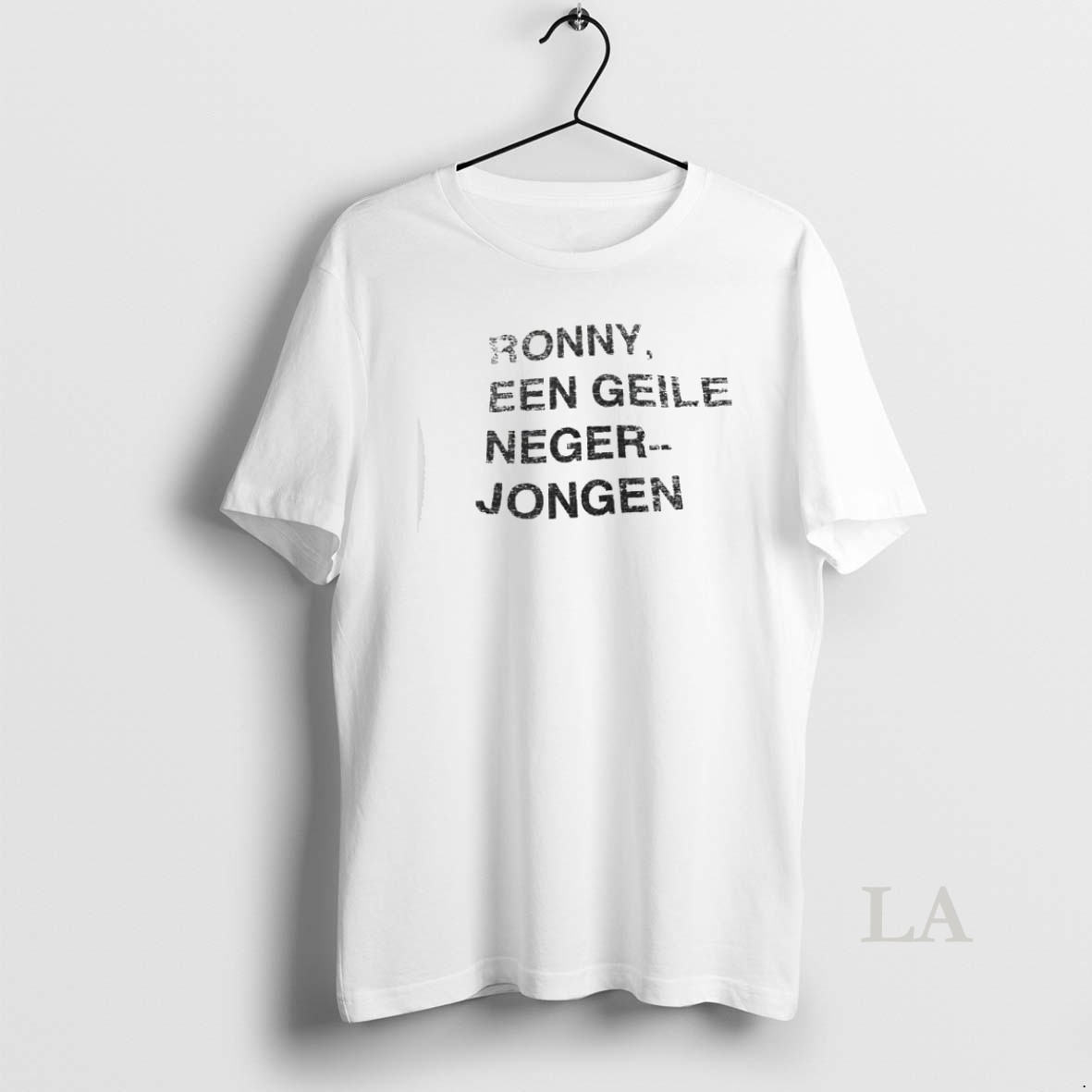 Original Gd Wearing Ronny Een Geiler Neger Jongen Shirt