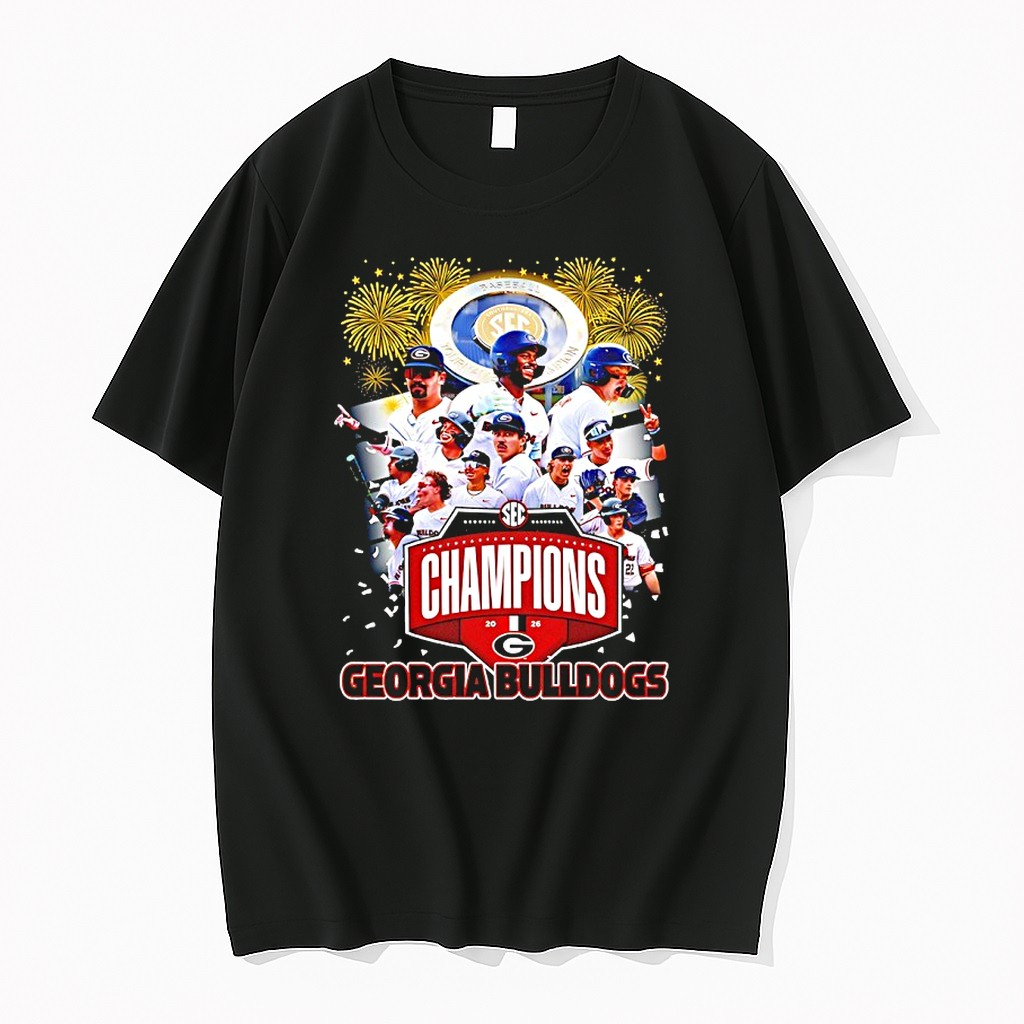 Original Georgia Bulldogs 2026 Sec Baseball Champions Graphic Tshirts
