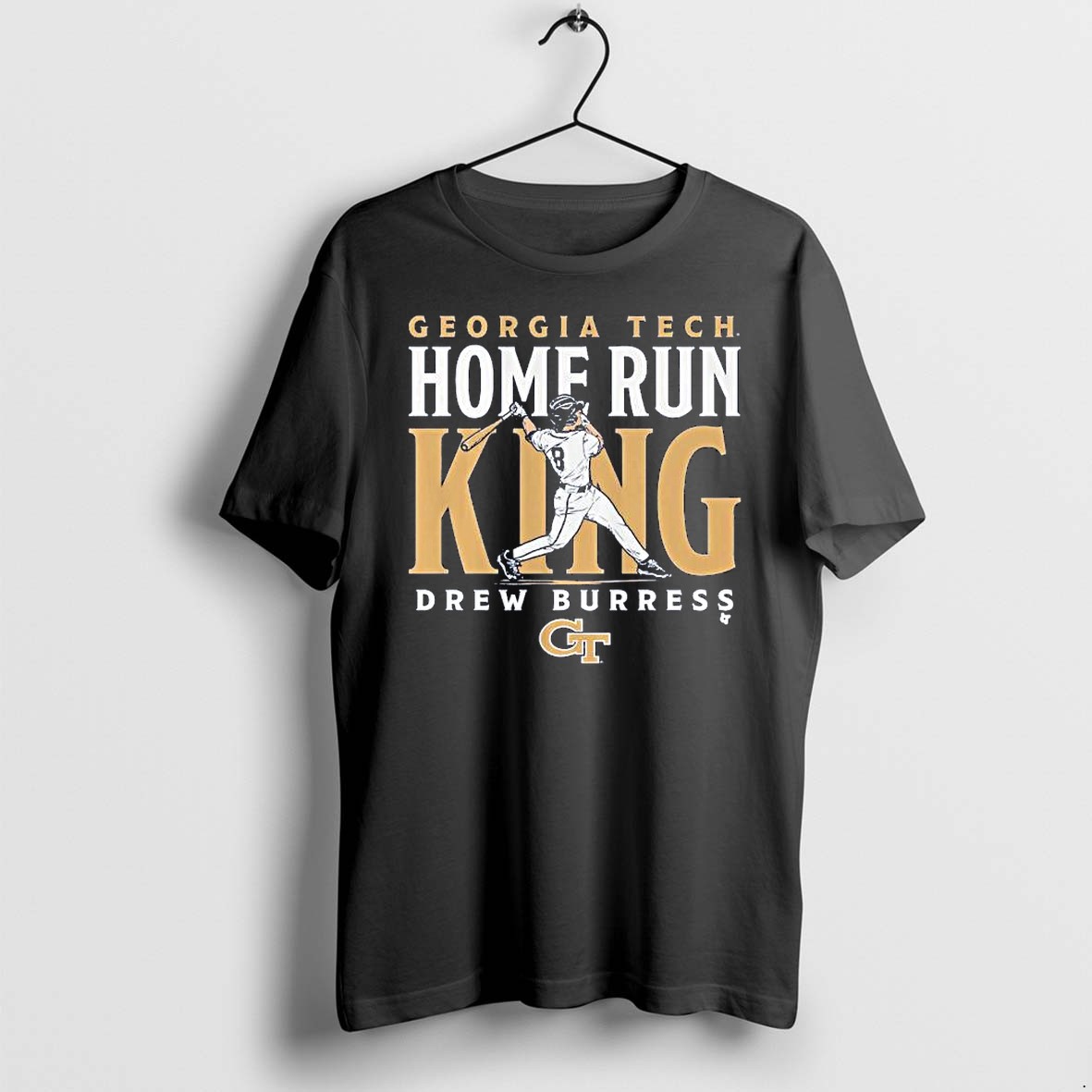 Original Georgia Tech Baseball Drew Burress Home Run King 1 Tshirts
