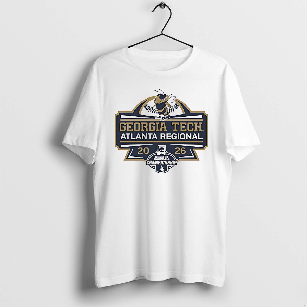 Original Georgia Tech Yellow Jackets Baseball Atlanta Regional 2026 Tshirts
