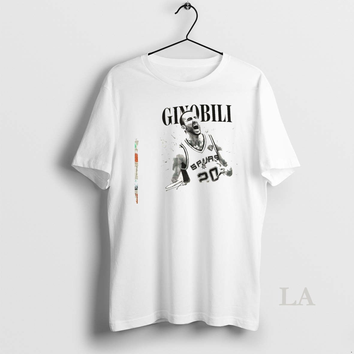 Original Ginobili Retro Spurs Basketball Graphic Shirt