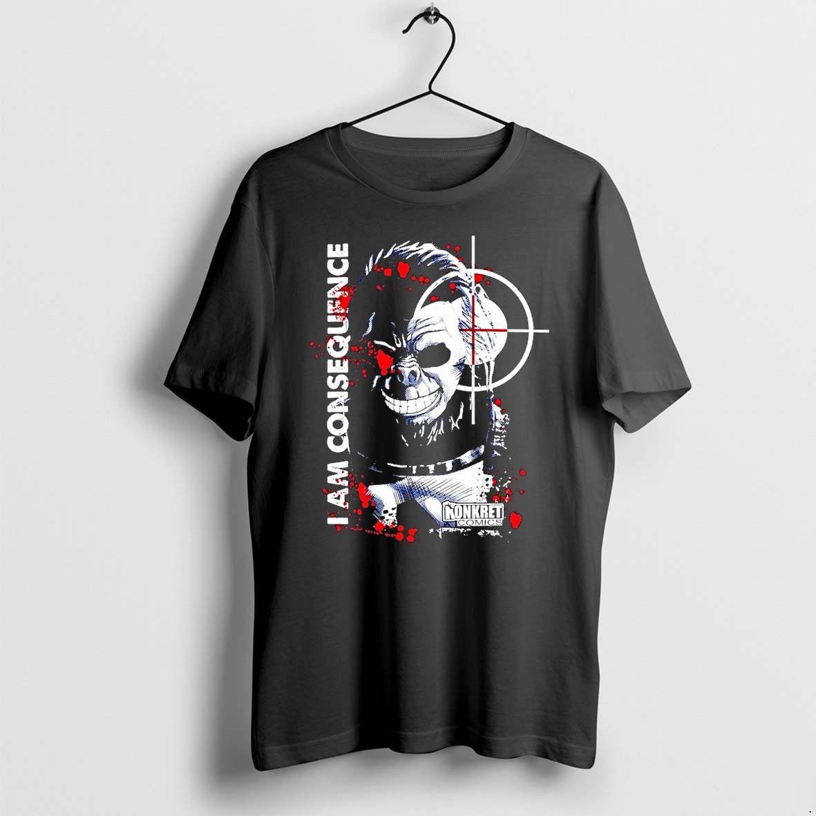 Original I Am Consequence Gorilla Skull Target Konkret Comics Tshirts