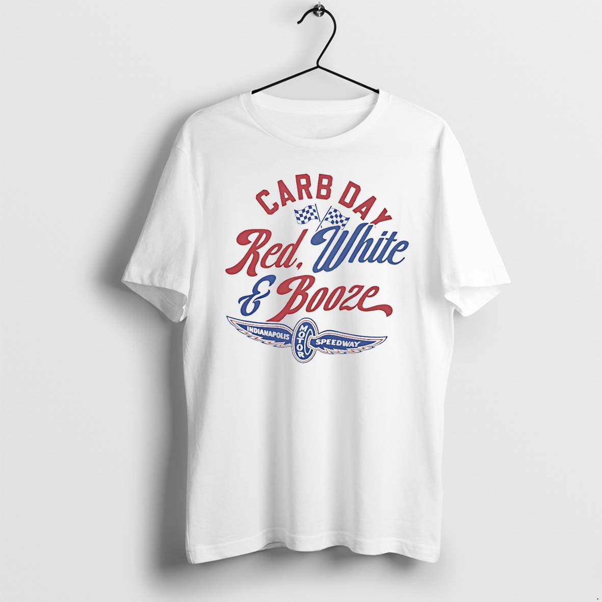 Original Indianapolis Motor Speedway Red White And Booze Carb Day Tshirts