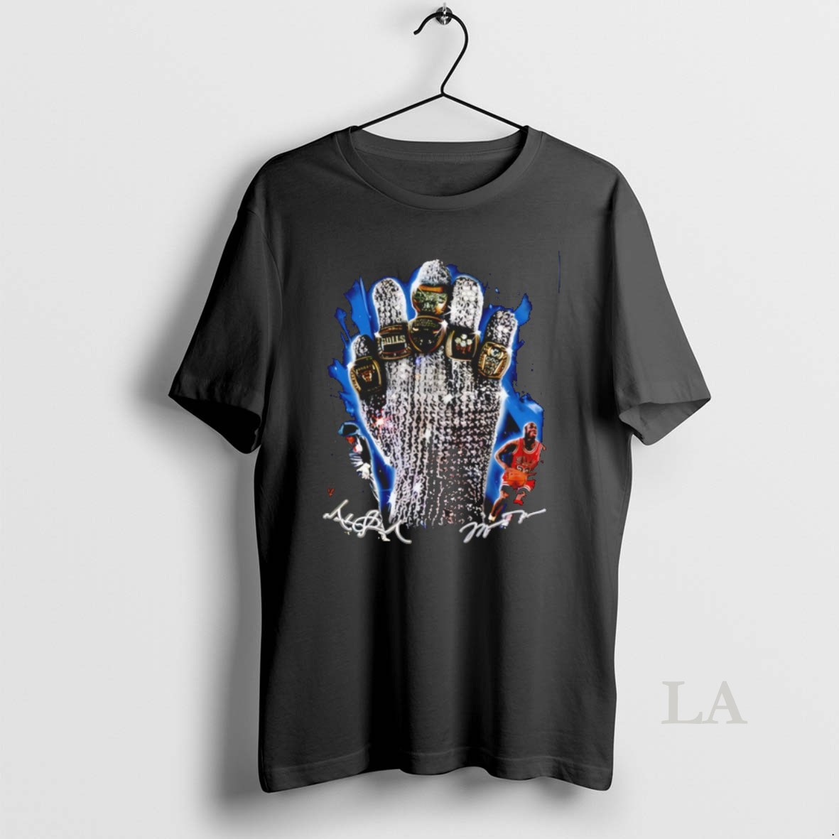 Original Jackson And Michael Jordan Chicago Bulls Rings Diamond Glove Signature Shirt