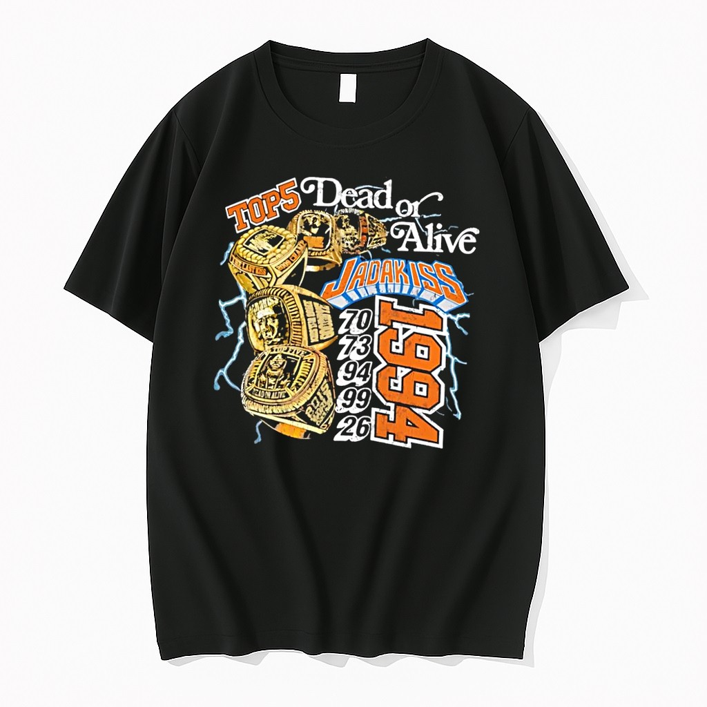 Original Jadakiss Rapper Tops 5 Dead Or Alive Jadakiss 70 73 94 99 26 1984 Black Tshirts