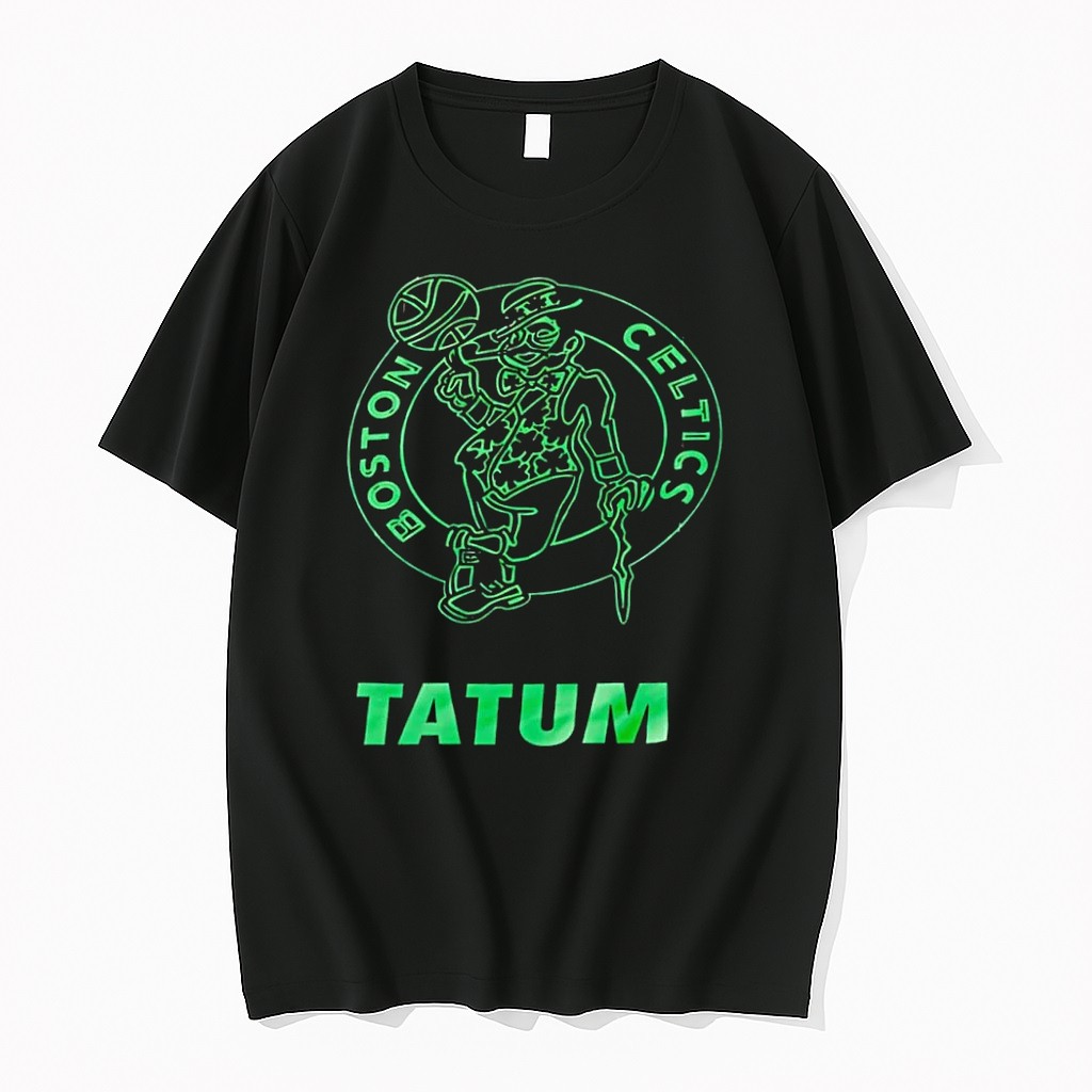 Original Jayson Tatum Boston Celtics Nba Basketball Fan Apparel Boston Celtics Tatum Black Tshirts