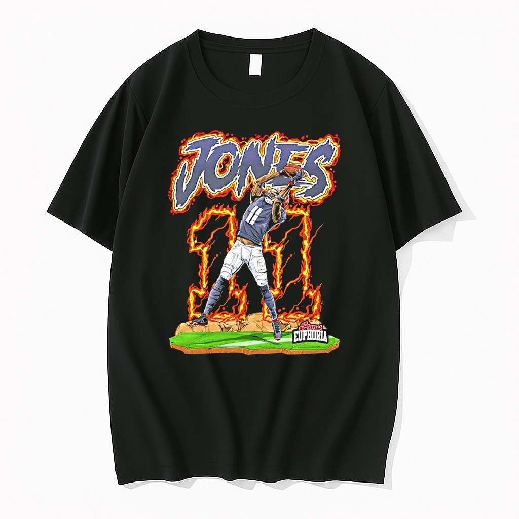 Original Julio Jones 11 Atlanta Falcons Football Flame Comic Tshirts