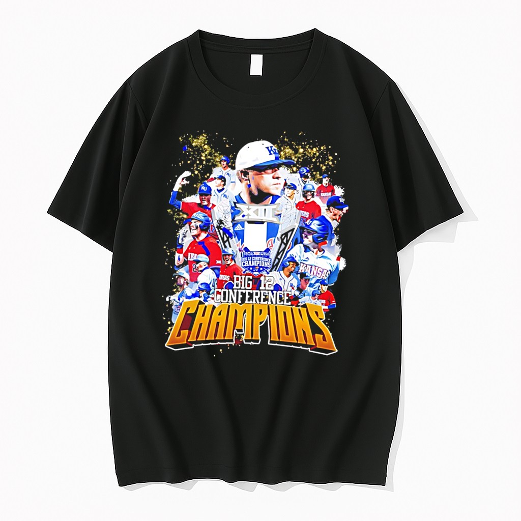 Original Kansas Jayhawks 2026 Big 12 Conference Champions All Team Tee Tshirts