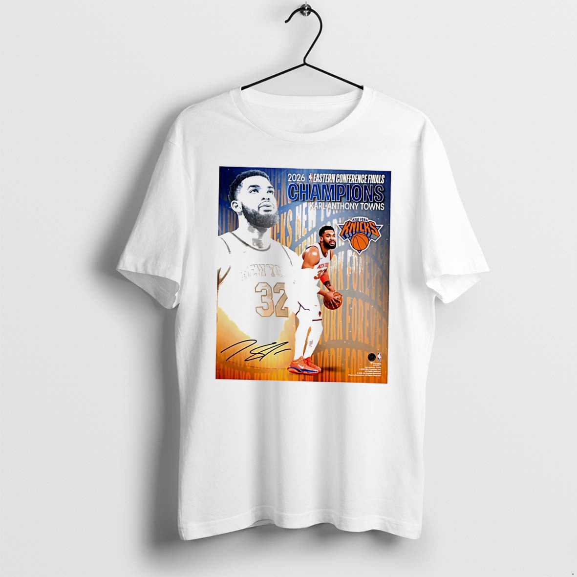 Original Karl Anthony Towns New York Knicks 2026 Nba Eastern Conference Champions Tee Tshirts