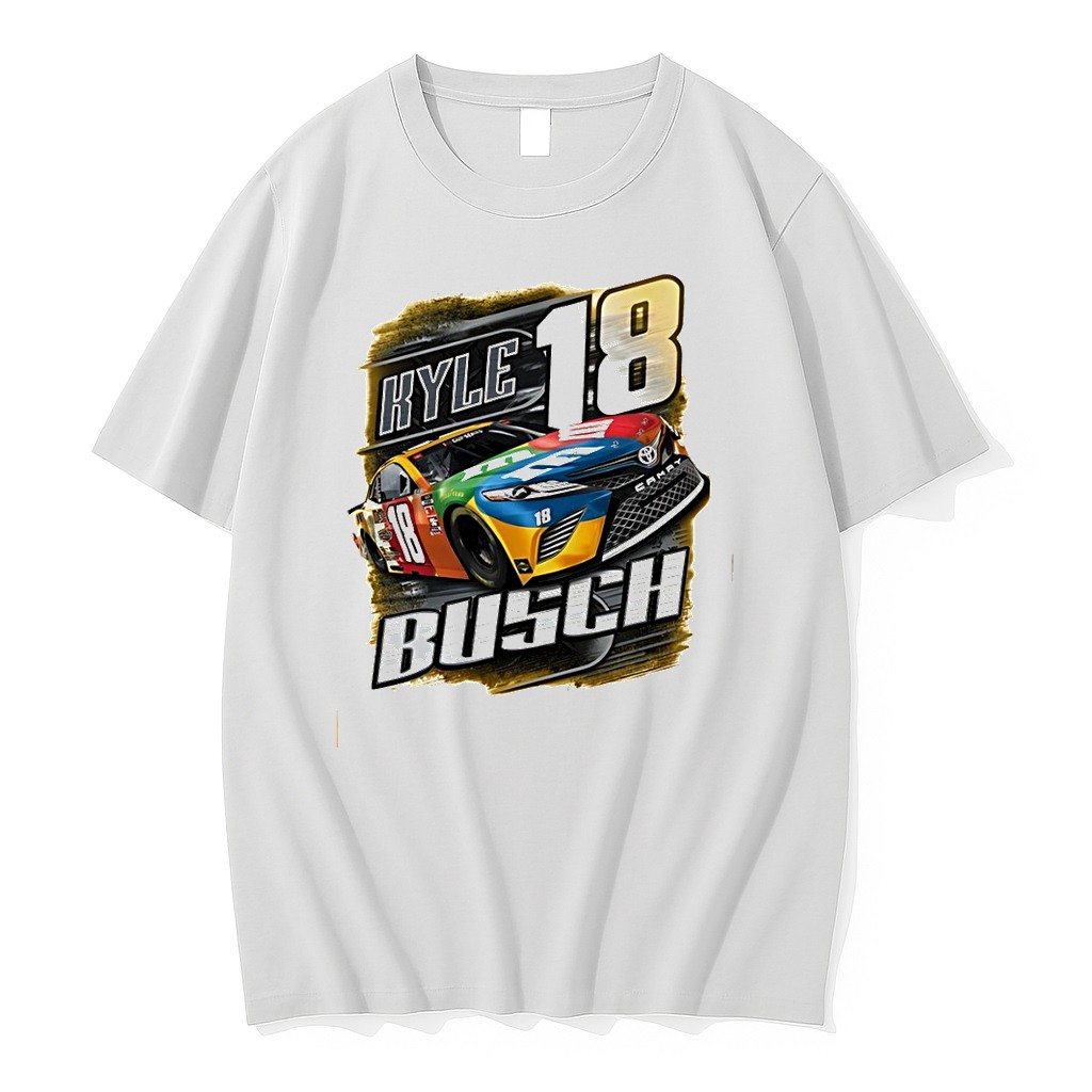Original Kyle Busch 18 Nascar Racing Graphic Vintage Toyota Camry Race Car Tshirts